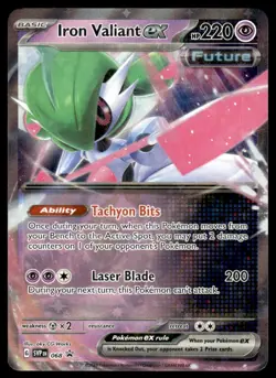 Pokemon TCG SV: Scarlet & Violet Promo Cards #068 Iron Valiant ex NM - Image 1