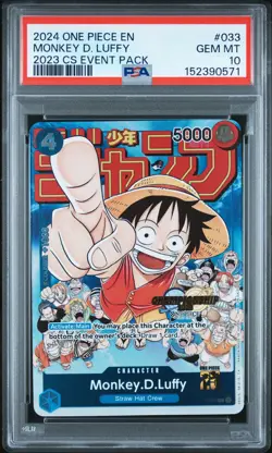 PSA 10 Monkey D. Luffy 033 One Piece Championship 2023 Event Pack ONE PIECE - Image 1