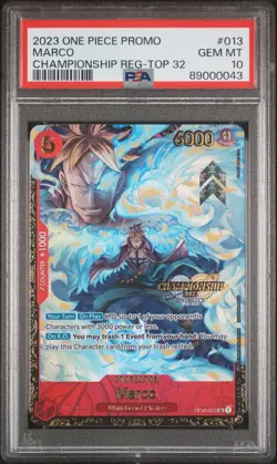 PSA 10 Marco 013 One Piece Promos Championship Regional-top 32 ONE PIECE - Image 1