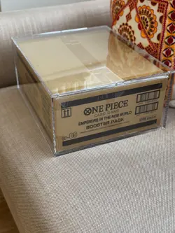 One Piece TCG Acrylic Case – Sealed Booster Box CASE Protector – Clear Display - Image 3