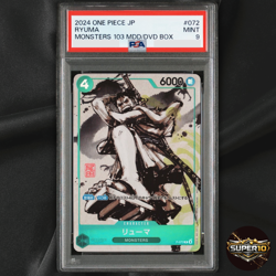 PSA 9 Ryuma P-072 Kaitai Shinroku Monsters Promo ONE PIECE Card Oda Signature - Image 1