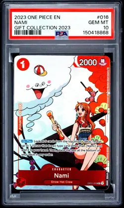 PSA 10 Nami 016 One Piece Gift Collection 2023 One Piece P1 - Image 1