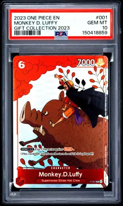 PSA 10 Monkey D. Luffy 001 One Piece Gift Collection 2023 One Piece P1 - Image 1