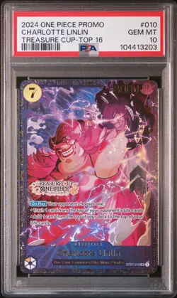 Charlotte Linlin One Piece 2024 Treasure Cup Top 16 Promo English #010 PSA 10 - Image 1