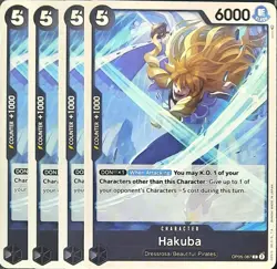 One Piece TCG - 4er Playset - OP05-087 Hakuba C/EN/NM - Image 1