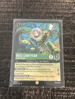 Disney Lorcana Wilds Unknown Legendary Foil Buzz Lightyear Jungle Ranger 91/204 - Image 1