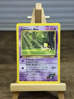 Pokemon Card - Sabrina's Abra Gym Challenge 94/132 1st Edition Common - Image 1