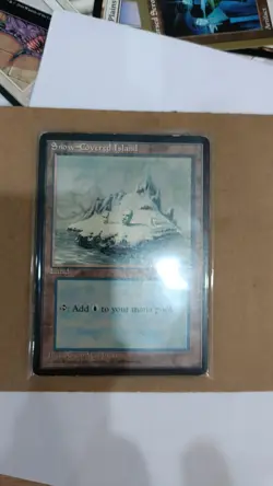 Snow-Covered Island Ice Age Single Magic The Gathering RARE Card - Image 1