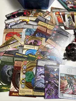 Bakugan Battle Brawlers Hexagon Metal Tin 17 Figures & 60 Cards Lot - Image 2