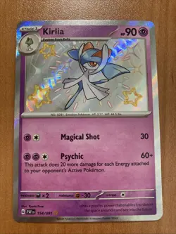 Kirlia - 154/091 Pokemon Paldean Fates Holo Shiny Rare NM Pokemon Card Fast Ship - Image 1