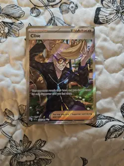 Clive - 227/091 - Paldean Fates - Double Rare - Full Art - NM/M - Pokemon Card - Image 1