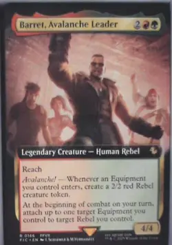 Barret, Avalanche Leader (Extended Art) - Commander: FINAL FANTASY: #166 Nm C252 - Image 1