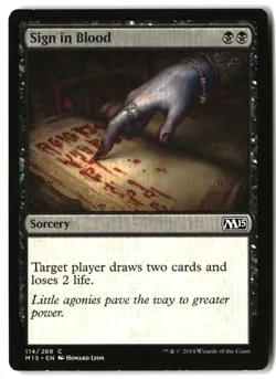 MTG Sign in Blood [M15 - 114] LP 5-90 - Image 1