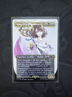 Yuna, Grand Summoner Borderless Final Fantasy #208 Mythic Card NM Condition - Image 1