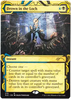 1x Drown in the Loch MTG Secret Lair Lightly Played - Image 1