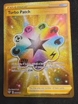 Turbo Patch 200/189 Secret Rare Darkness Ablaze Pokemon Holo 2020 - Image 1