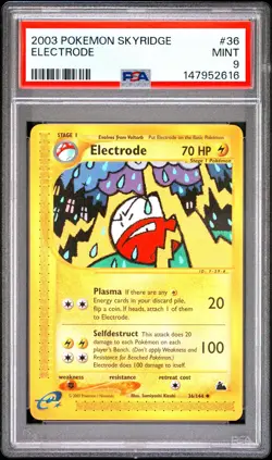 2003 POKEMON SKYRIDGE #36 ELECTRODE PSA 9 - Image 1