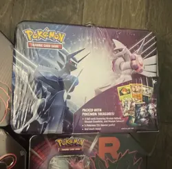 Pokemon Team Rocket Tin Set of 3 + 2022 Fall Collectors Chest NEW / SEALED !! - Image 2