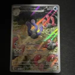 Pokemon Wugtrio Illustration Rare Holo SV: Paldean Fates 224/091 90HP Headbutt - Image 1