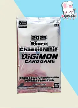 Digimon Card Game Store Championship Booster Pack ENG PROMO Anime Manga TCG 1x - Image 1