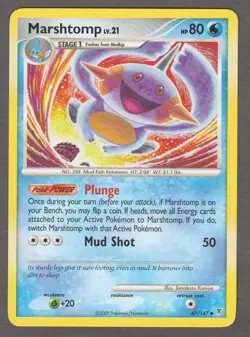 Pokemon Marshtomp 67/147 Supreme Victors Uncommon Water 2009 LP - Image 1
