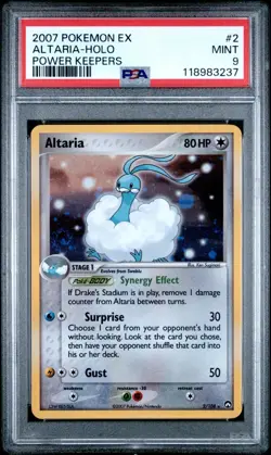2007 Pokemon EX Power Keepers Altaria #2 Holo PSA 9 MINT with SWIRL 💫 - Image 1