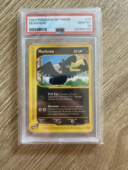 pokemon murkrow Psa 10 Skyridge 79/144 Non-holo Low Pop 40 - Image 5