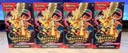 Pokemon Mega Evolution Ascended Heroes Booster Bundle Lot of 4 - Image 1