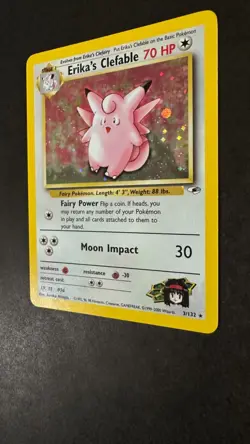 Pokemon TCG - Erika's Clefable Holo Rare 3/132-Excellent Condition-Gym Heroes - Image 4