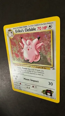 Pokemon TCG - Erika's Clefable Holo Rare 3/132-Excellent Condition-Gym Heroes - Image 5