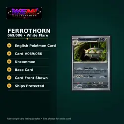 Pokemon White Flare Ferrothorn 069/086 Pokeball Holo English TCG NM - Image 1