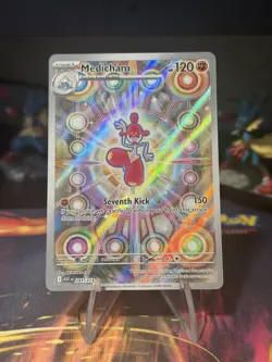 Pokemon Medicham TCG ASC 231/217 Full Art Holo English 2026 Stage 1 120 HP - Image 1