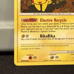 Pikachu Mysterious Treasures 94/123 Pokemon TCG DPBP#026 - Image 5