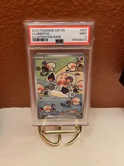 PSA 9 MINT Clobbopus #207 Pokemon TCG Ssp En-Surging Sparks - Image 1