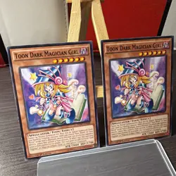 X2 Yugioh Toon Dark Magician Girl DPBC-EN044 Common 1st Ed LP + BONUS HOLO - Image 3