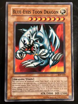 (2x) Yu-Gi-Oh! TCG Blue-Eyes Toon Dragon SDP-020 Common 1 LP 1 HP - Image 2