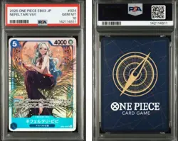 2025 ONE PIECE JAPANESE EB03-EXTRA BOOSTER HEROINES EDITION NEFELTARI VIVI PSA10 - Image 3
