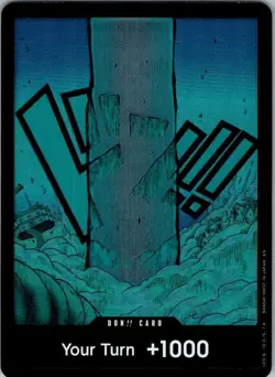 DON!! Card (Enel Lightning) Adventure on Kami's Island One Piece Foil NM - Image 1