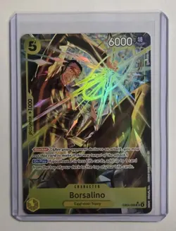 Kizaru Borsalino EB04-058 SR Alt Art Yellow OP15 Adventure on Kami's Island NM - Image 1