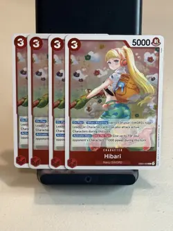 Hibari Foil Playset - EB03-008 x4 - One Piece TCG - Heroines Edition - English - Image 1