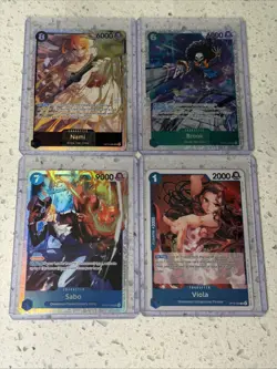 One Piece OP-15 / EB04 SR LOT Of 13 BORSALINO -RORONOA ZORO - NAMI- KOBY -ALL NM - Image 3