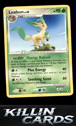Leafeon 45/111 Pokemon Uncommon Rising Rivals Card NM - Image 1
