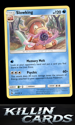 Slowking 55/214 Pokemon Rare SM - Lost Thunder Card LP - Image 1