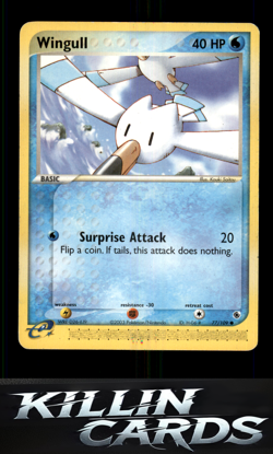 Wingull 77/109 Pokemon Common Ruby and Sapphire Card LP - Image 1