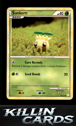 Sunkern 85/123 Pokemon Common HeartGold SoulSilver Card LP - Image 1