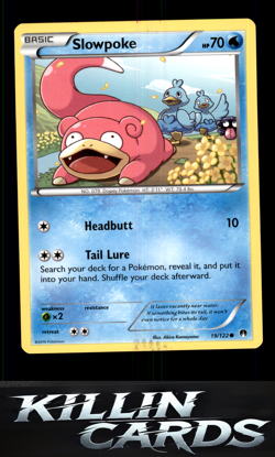 Slowpoke 19/122 Pokemon Common XY - BREAKpoint Card LP - Image 1
