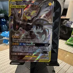 Pokemon Pikachu & Zekrom GX TAG TEAM Full Art Promo Holo SM168 SM Card - Image 2