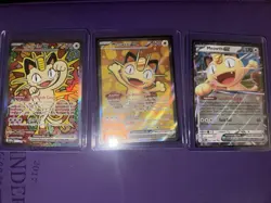 Pokemon TCG: Perfect Order MEOWTH ex Rare UR & SIR 3 Card Lot Set!! Illustrated - Image 1