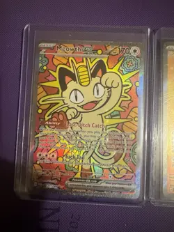 Pokemon TCG: Perfect Order MEOWTH ex Rare UR & SIR 3 Card Lot Set!! Illustrated - Image 3