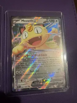 Pokemon TCG: Perfect Order MEOWTH ex Rare UR & SIR 3 Card Lot Set!! Illustrated - Image 4